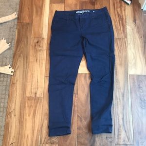 Blue khakis mossimo size 6